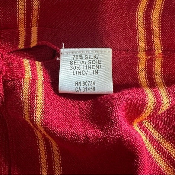 BCBGMAXAZRIA Wrap top Linen Blend Size S - Picture 6 of 7